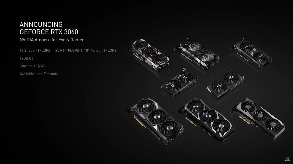 NVIDIA GeForce RTX 3060 announcement 2