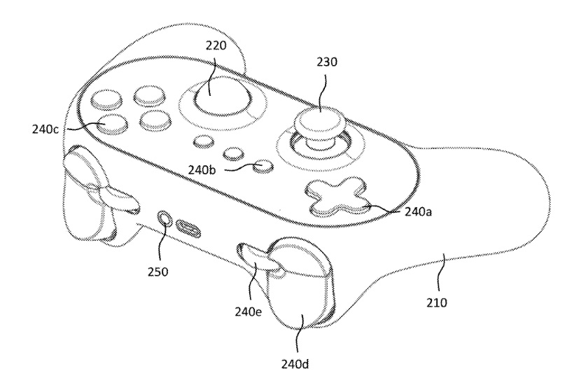 Nvidia controller patent trackball