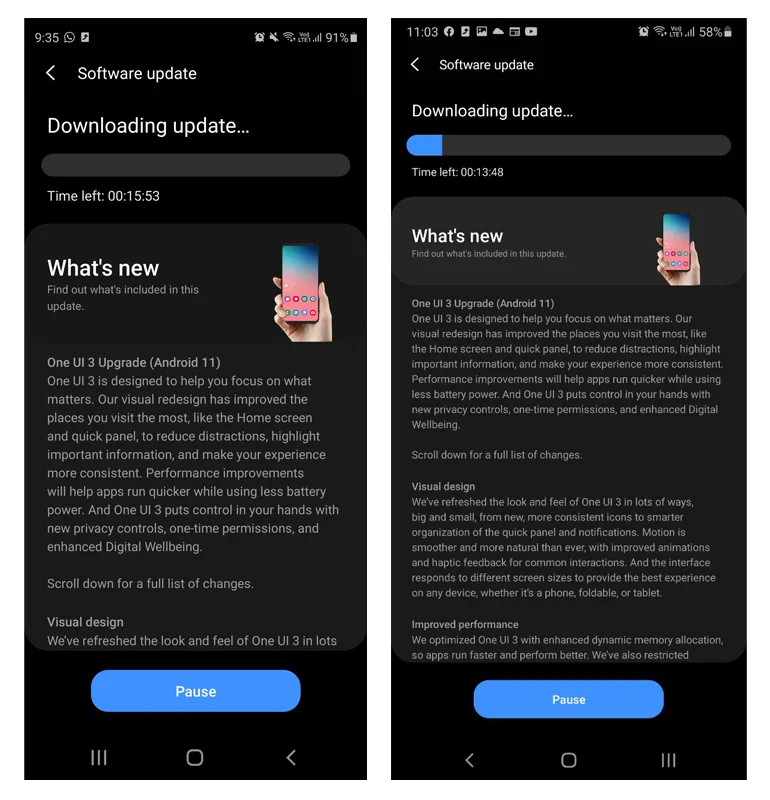 samsung rolls out one ui 3 galaxy s20 fe note20 malaysia
