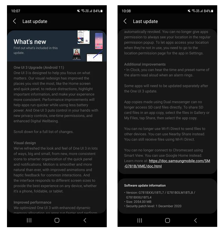 samsung rolls out one ui 3 galaxy s20 fe note20 malaysia