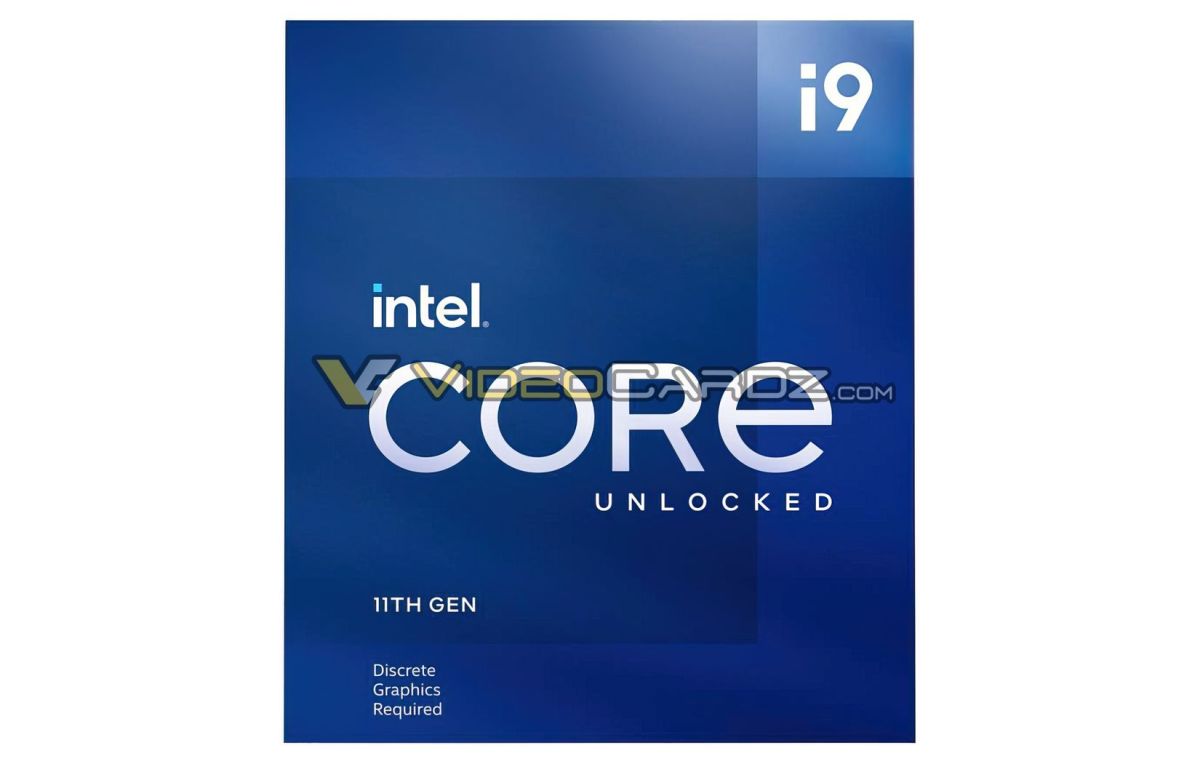Intel Core i9 11900kf packaging render