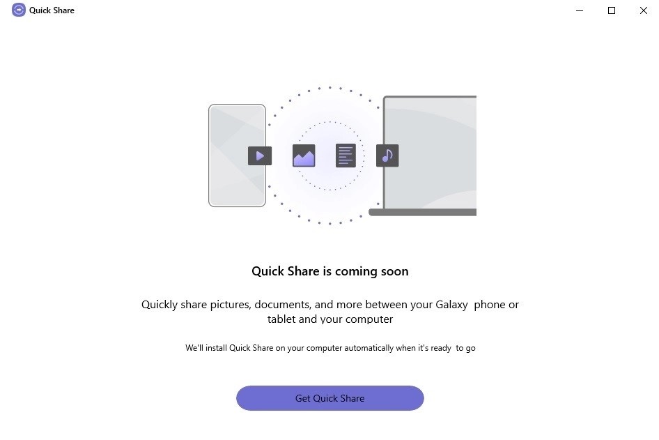Samsung Quick Share Windows 10