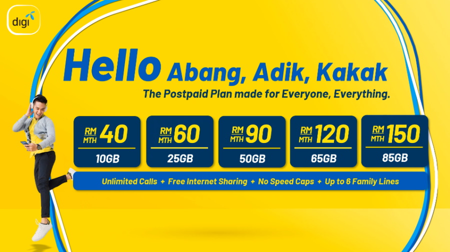Digi Unveils All-New Postpaid Plan Lineup For 2021: Now Starts At RM 40