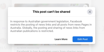 facebook ban australian yahoo news 01