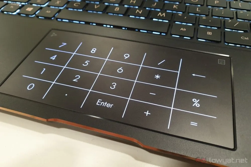 ASUS ZenBook Flip OLED numpad