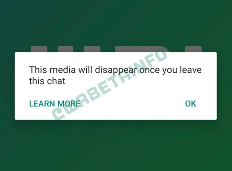 WhatsApp Working on Disappearing Images Feature