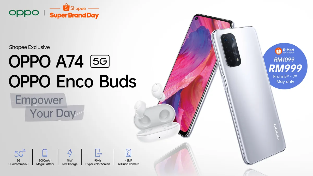 OPPO A74 5G Malaysia Shopee
