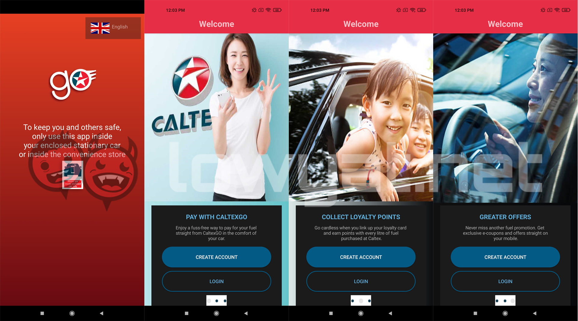 Caltex CaltexGO remote cashless refueling app Malaysia