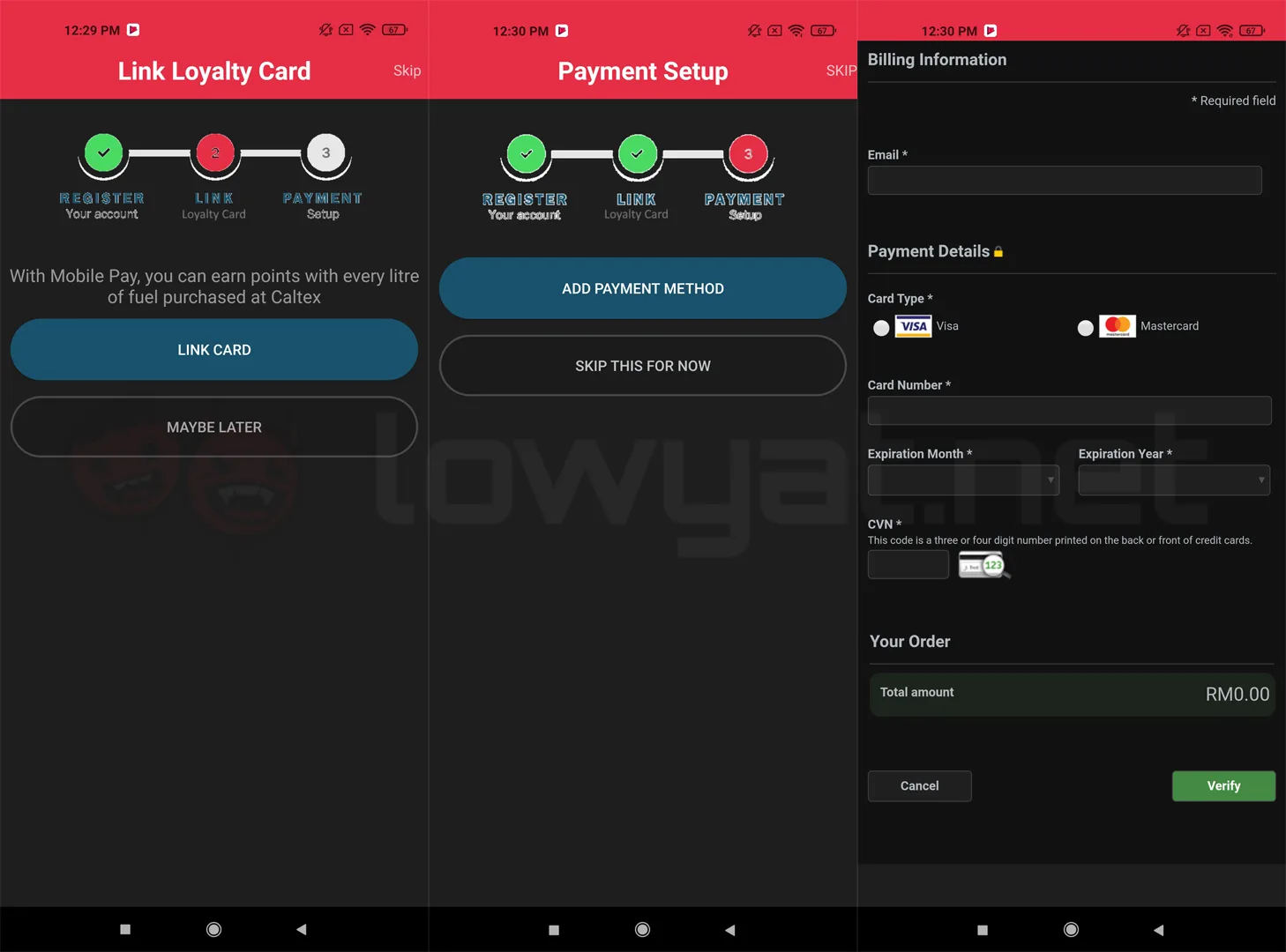 Caltex CaltexGO remote cashless refueling app Malaysia