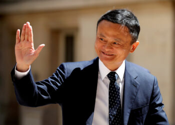 FILE PHOTO: Jack Ma, billionaire founder of Alibaba Group, arrives at the "Tech for Good" Summit in Paris, France May 15, 2019. REUTERS/Charles Platiau/File Photo