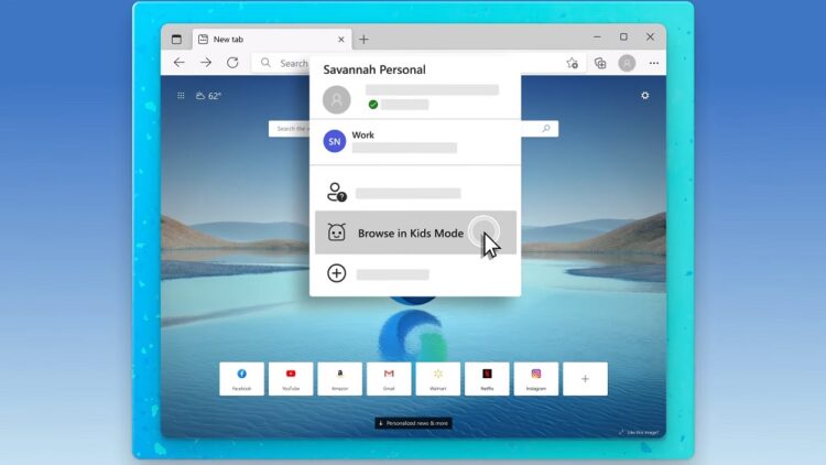 Microsoft Edge Kids Mode