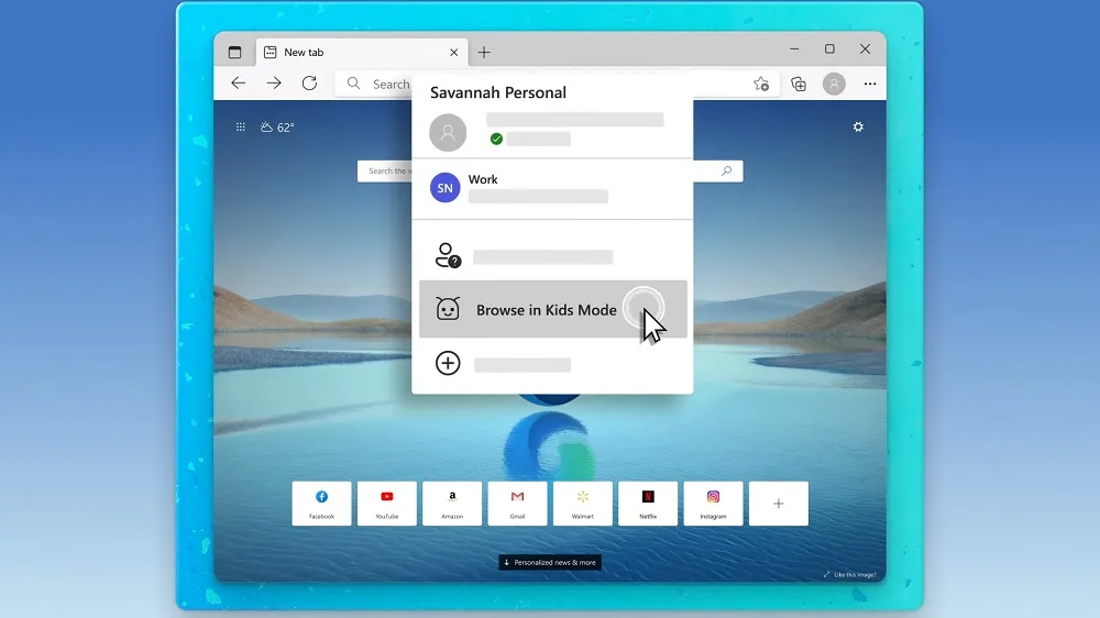 Microsoft Edge Kids Mode