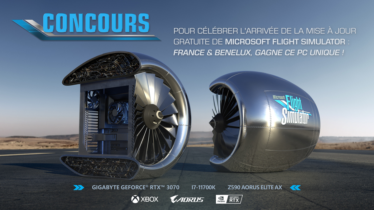 Microsoft Flight Simulator Giveaway Jet Engine Gaming PC