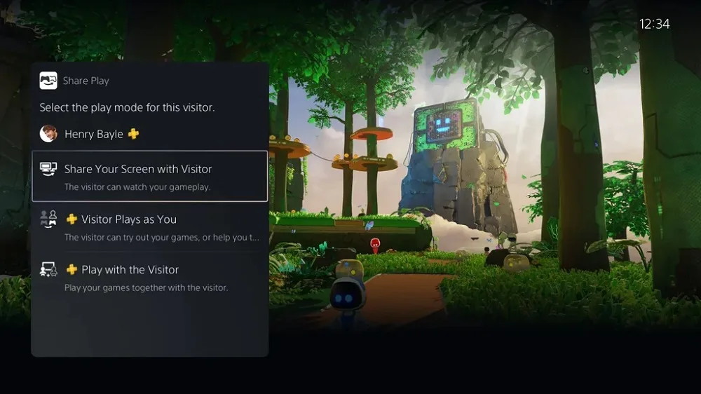 PS5 update share play