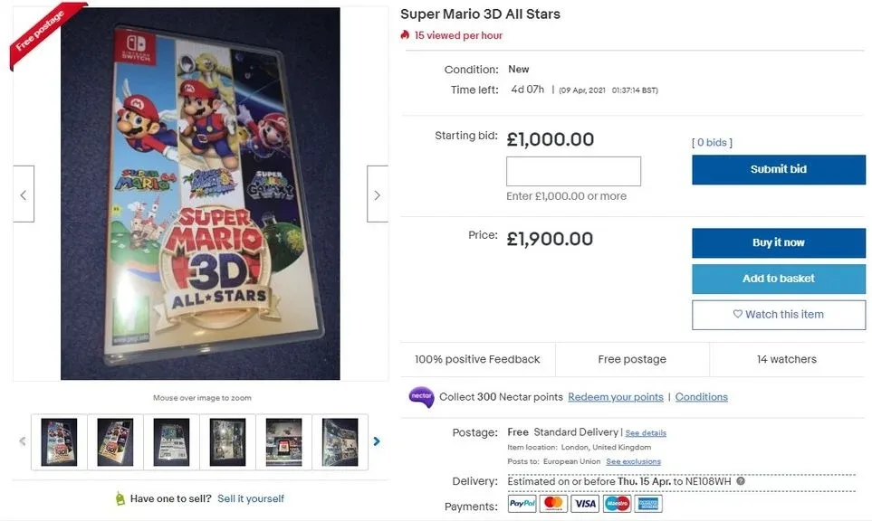 Super Mario 3D All-Stars scalper