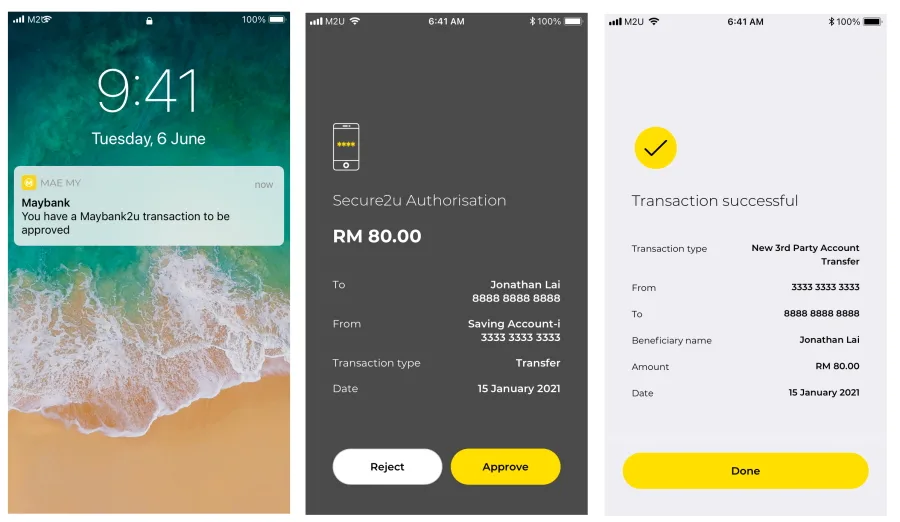 Maybank Maybank2u Secure2u validation app service platform