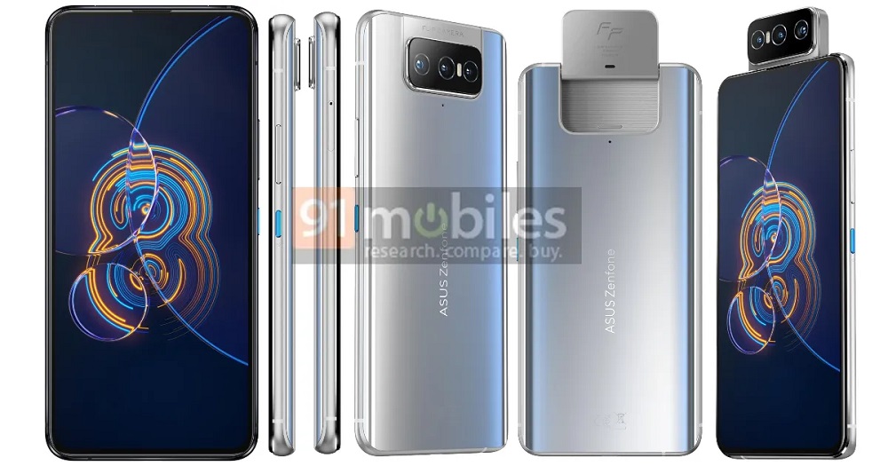 ASUS ZenFone 8 Flip render