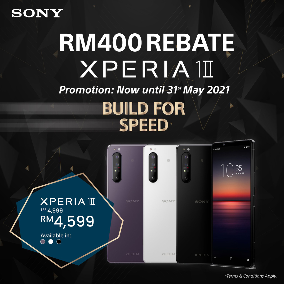 Sony Malaysia Xperia 1 II RM400 Rebate discount promotion