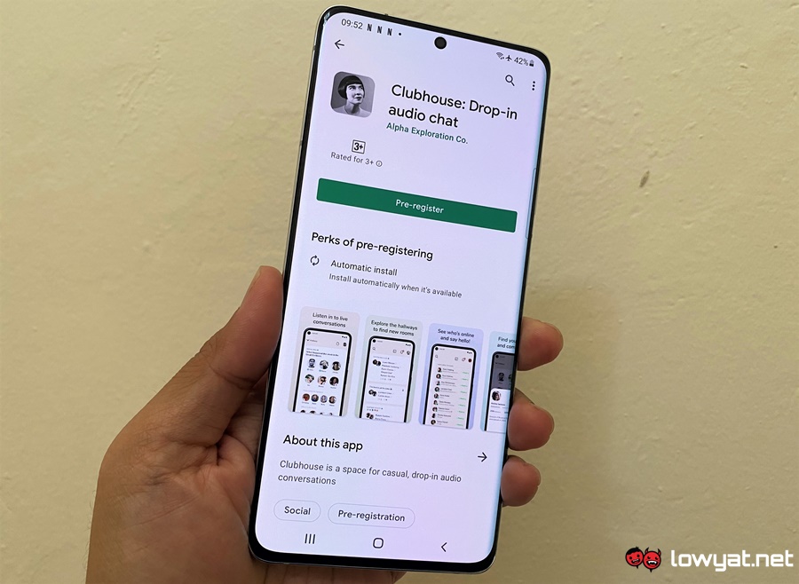 Clubhouse Android pre-registration Malaysia