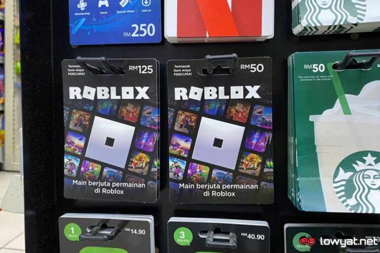 Roblox gift cards Malaysia