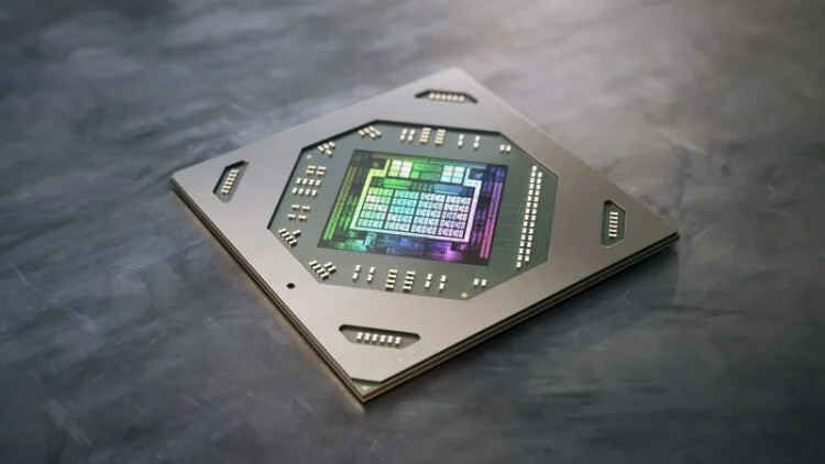 AMD Radeon RX 6000M mobile GPU die 800