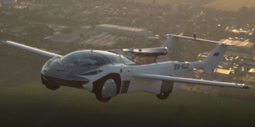 AirCar Klein Vision Flying Car Inter-city Test Flight