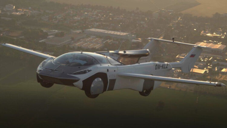 AirCar Klein Vision Flying Car Inter-city Test Flight