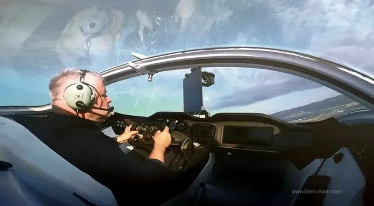 AirCar Klein Vision Flying Car Inter-city Test Flight