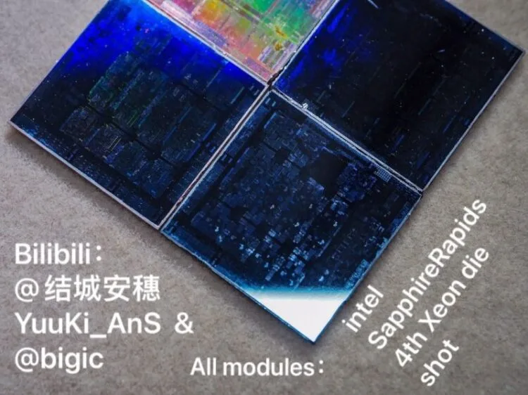 Alleged Intel 4th Generation Sapphire Rapids Scalable Xeon Die Image Leaks 1 Intel 4th gen sapphire rapids scalable xeon 800