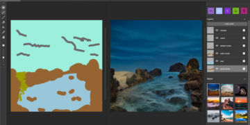NVIDIA Canvas AI Landscape Scenery App 1