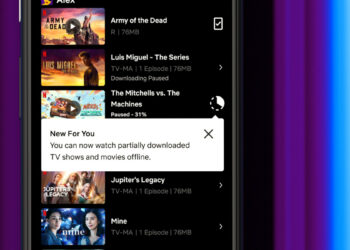 Netflix watch partially downloaded incomplete content feature Android