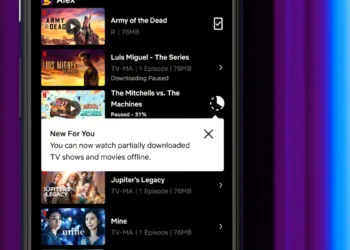 Netflix watch partially downloaded incomplete content feature Android