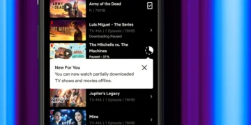 Netflix watch partially downloaded incomplete content feature Android