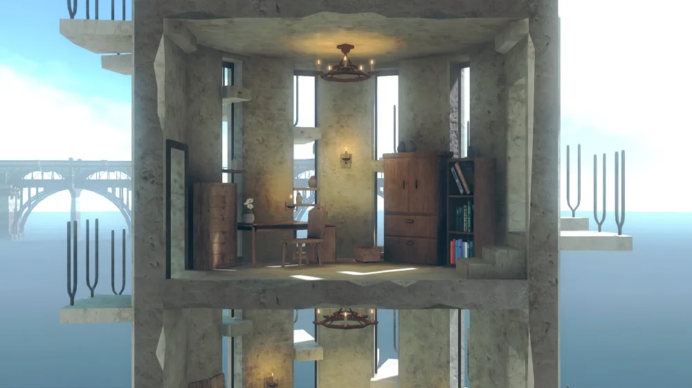 NieR Replicant indoor architecture