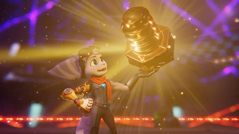 Ratchet & Clank Rift Apart gold bolt Rivet