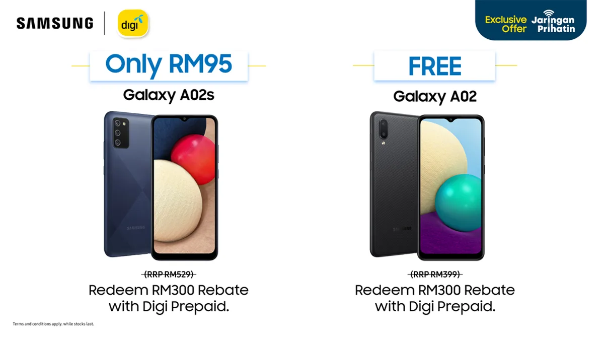 Samsung Galaxy A02 A02s series Malaysia Digi Prihatin