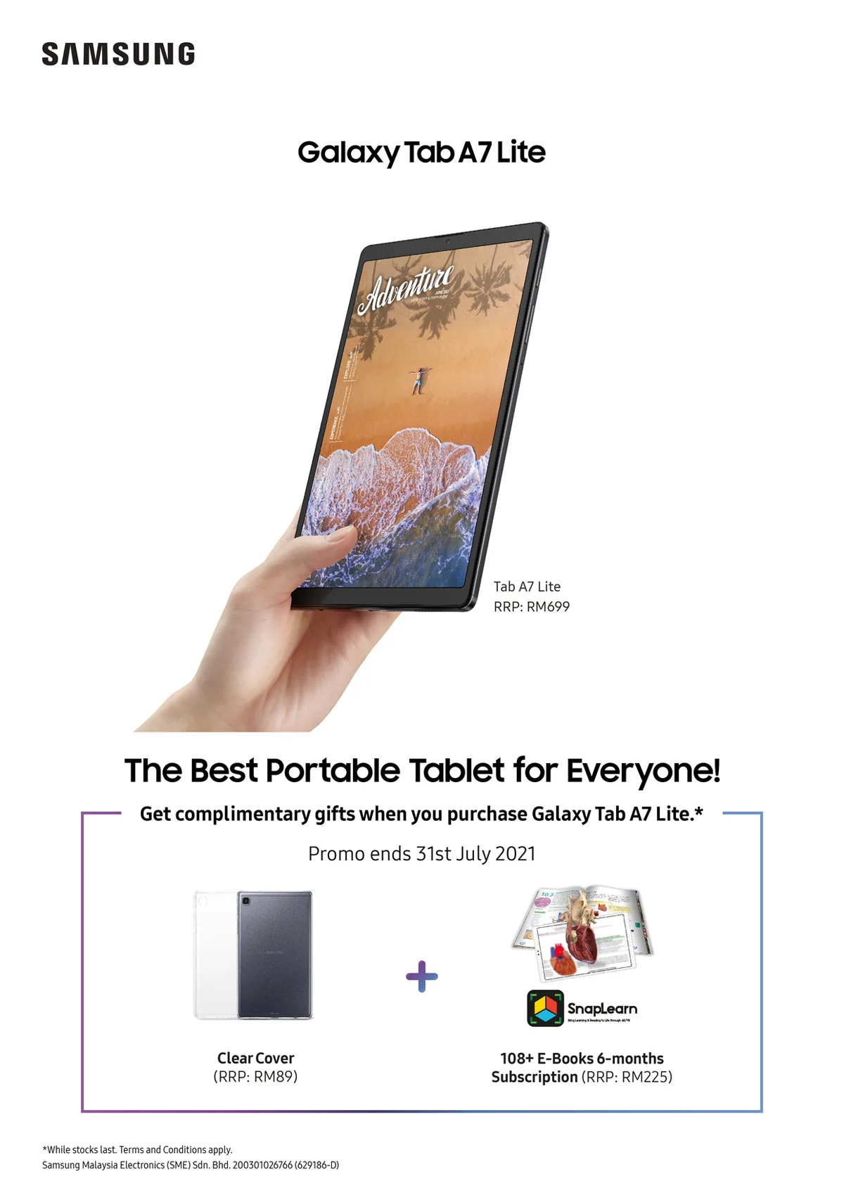 Samsung Galaxy Tab A7 Lite Launches Malaysia