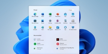 Windows 11 preview start menu