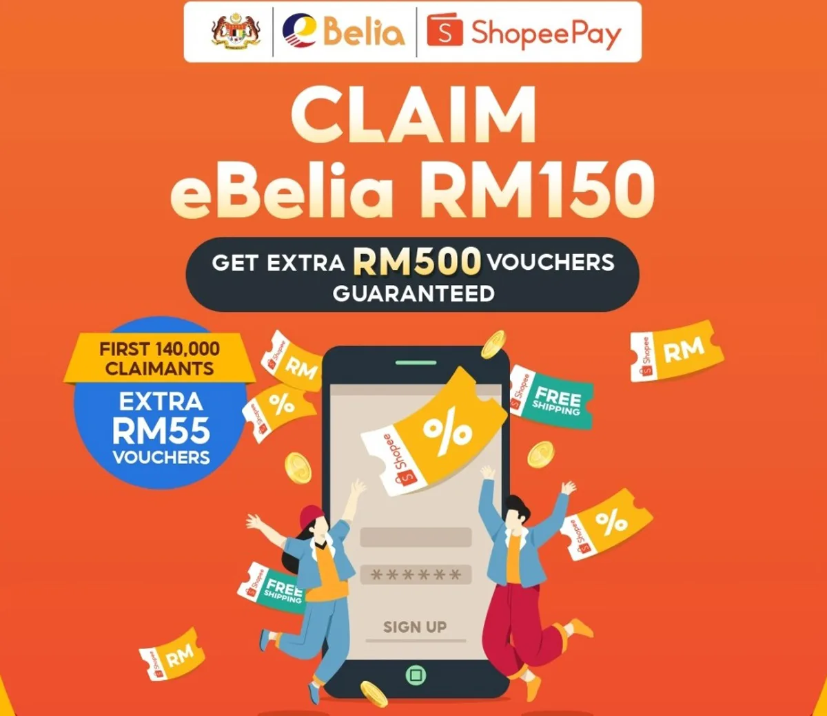 eBelia RM150 credit e-wallet incentive Malaysia