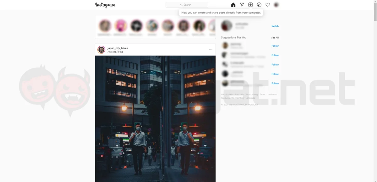 instagram desktop upload feature rolling out