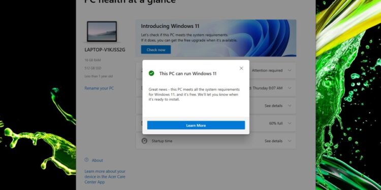 Windows 11 health check - plechat