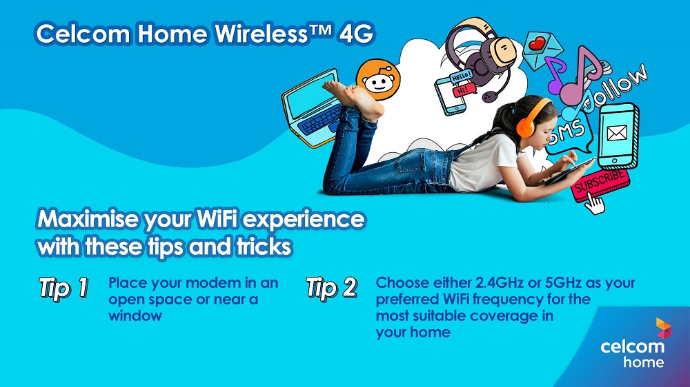 Celcom Home Wireless tips