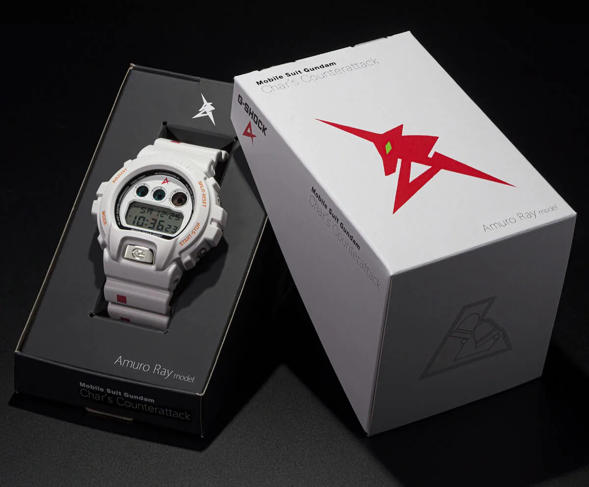 GUNDAM FAN CLUB G-SHOCK DW-6900 AMURO RAY limited edition watch japan casio