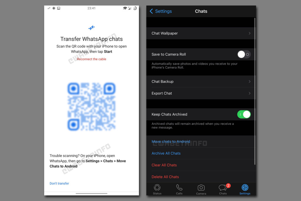 WhatsApp iOS To Android Data Transfer Feature Tool