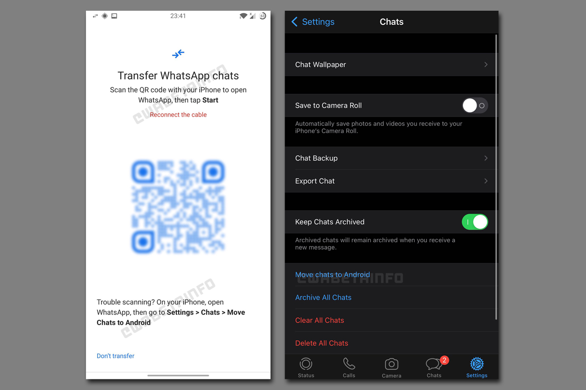 WhatsApp iOS To Android Data Transfer Feature Tool
