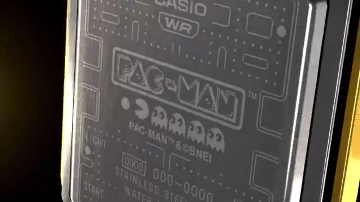 casio pac-man collaboration vintage timepiece watch teaser