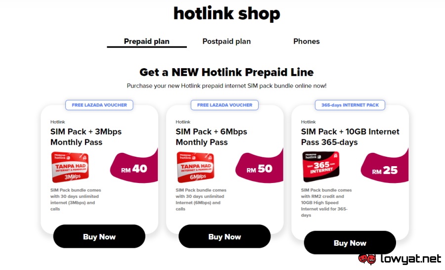 hotlink prepaid plan lineup official website 01