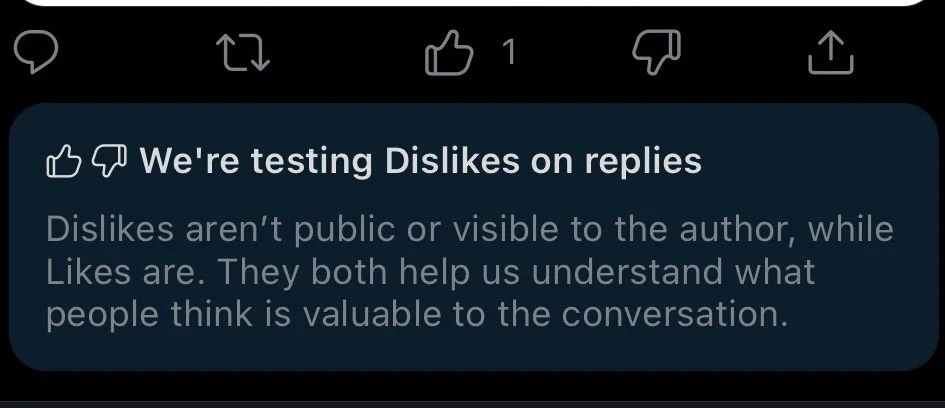 twitter dislike button