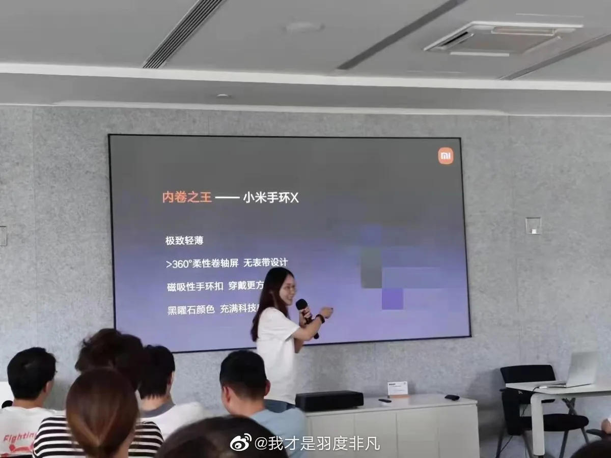 xiaomi mi band x smartband 360-degree flexible display leak