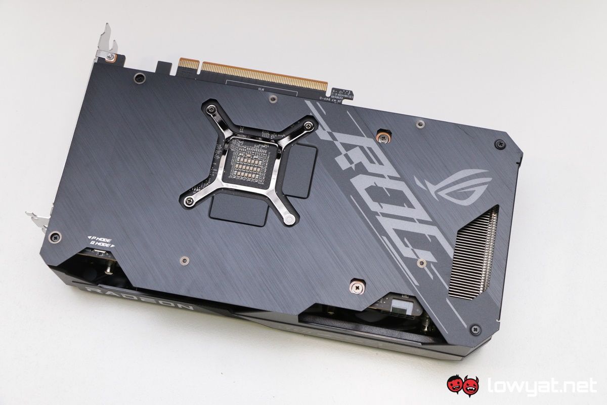 ASUS ROG Strix Radeon RX 6600XT backplate